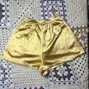 y2k high waist metallic rave mini shorts